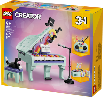 LEGO® | Creator 3-in-1: Music Decor Piano with Cat (31392) - box detail