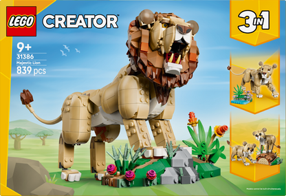 LEGO® | Creator 3-in-1: Wild Animals: Majestic Lion (31386) - box back