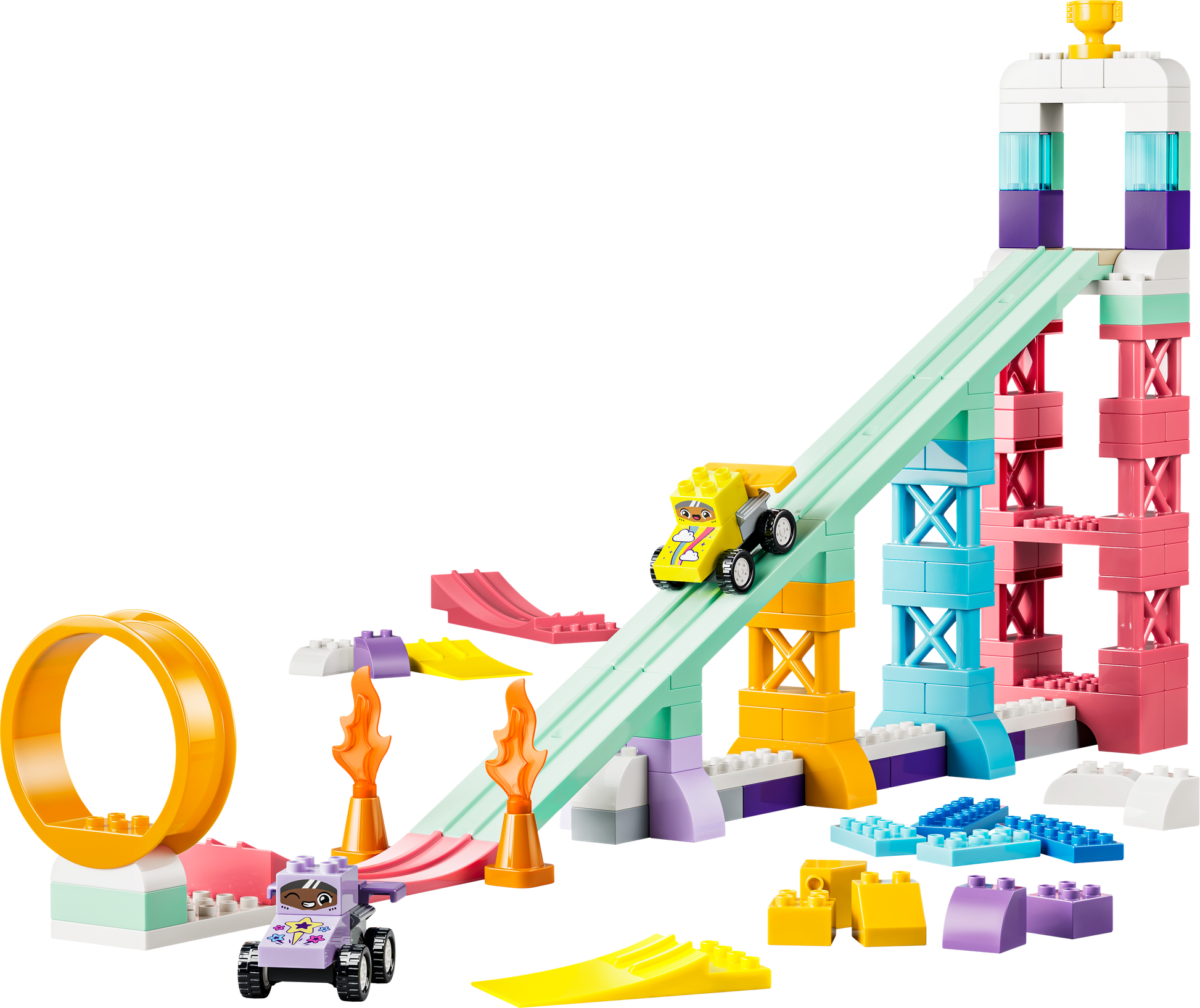 LEGO® | DUPLO: 3 in 1 Creative Ramps with Vehicles (10478) - product image