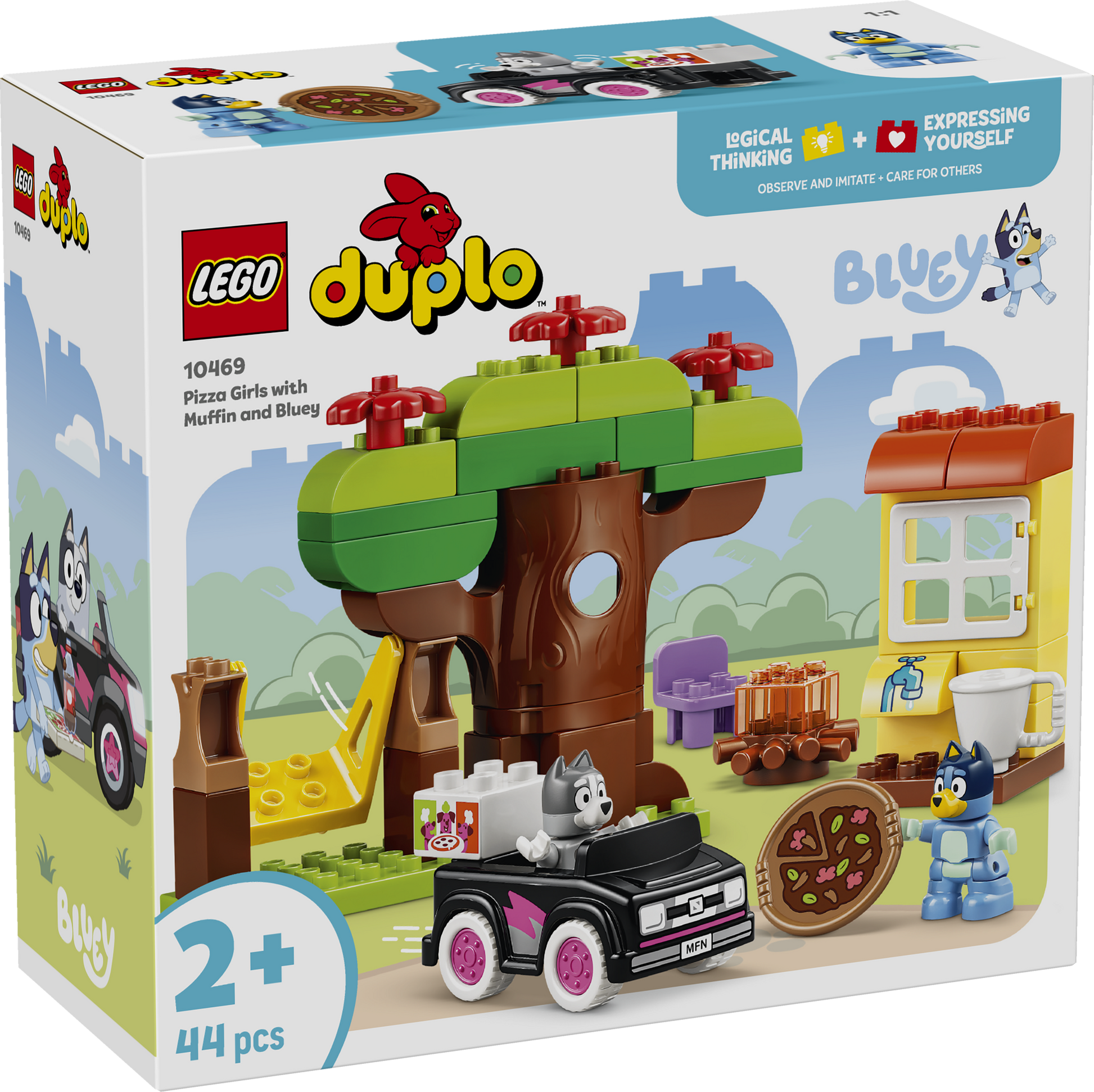 LEGO® | DUPLO: Pizza Girls with Muffin and Bluey (10469) - box front