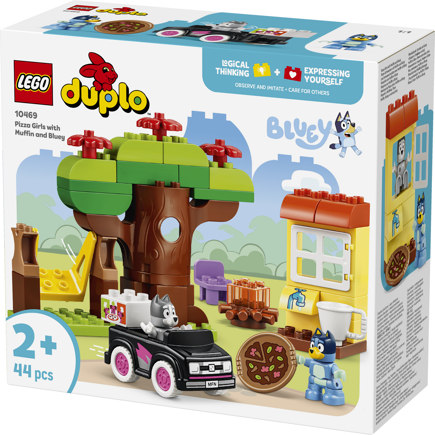 LEGO® | DUPLO: Pizza Girls with Muffin and Bluey (10469) - box detail