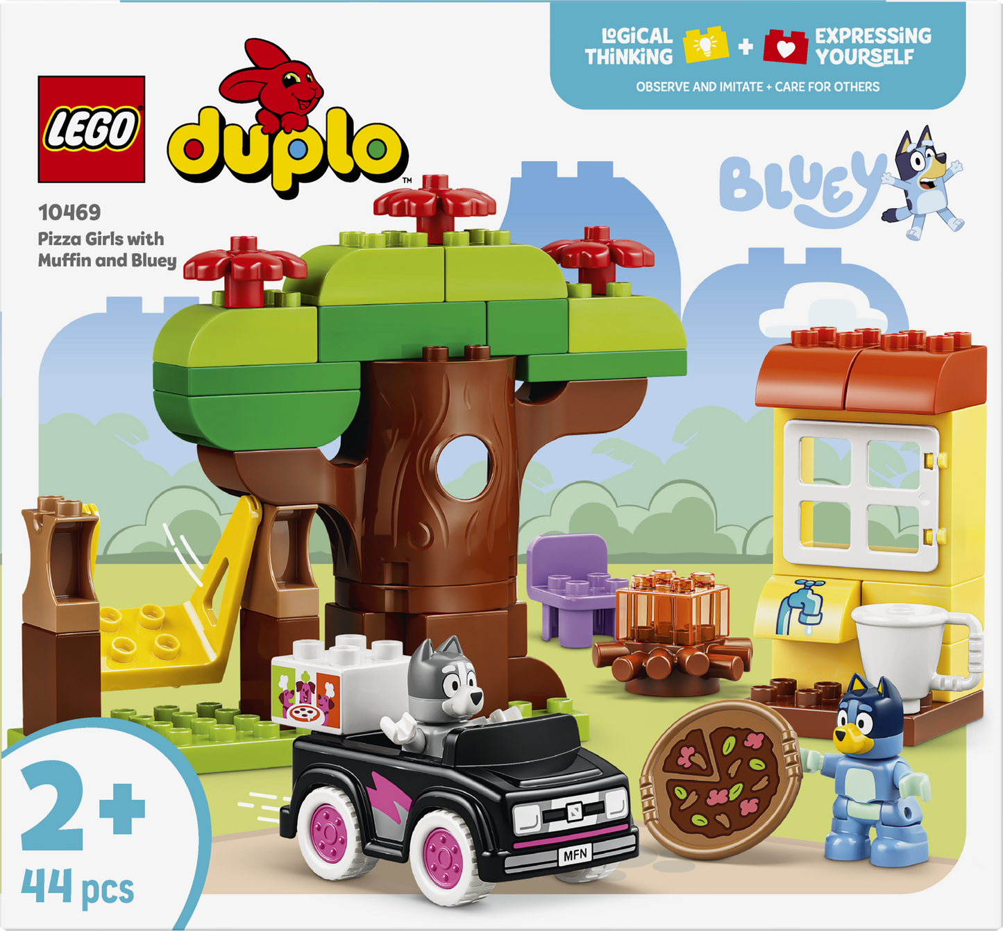 LEGO® | DUPLO: Pizza Girls with Muffin and Bluey (10469) - box back