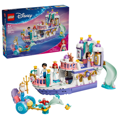LEGO® | Disney: Ariel's Royal Wedding Boat (43299) - box and product image