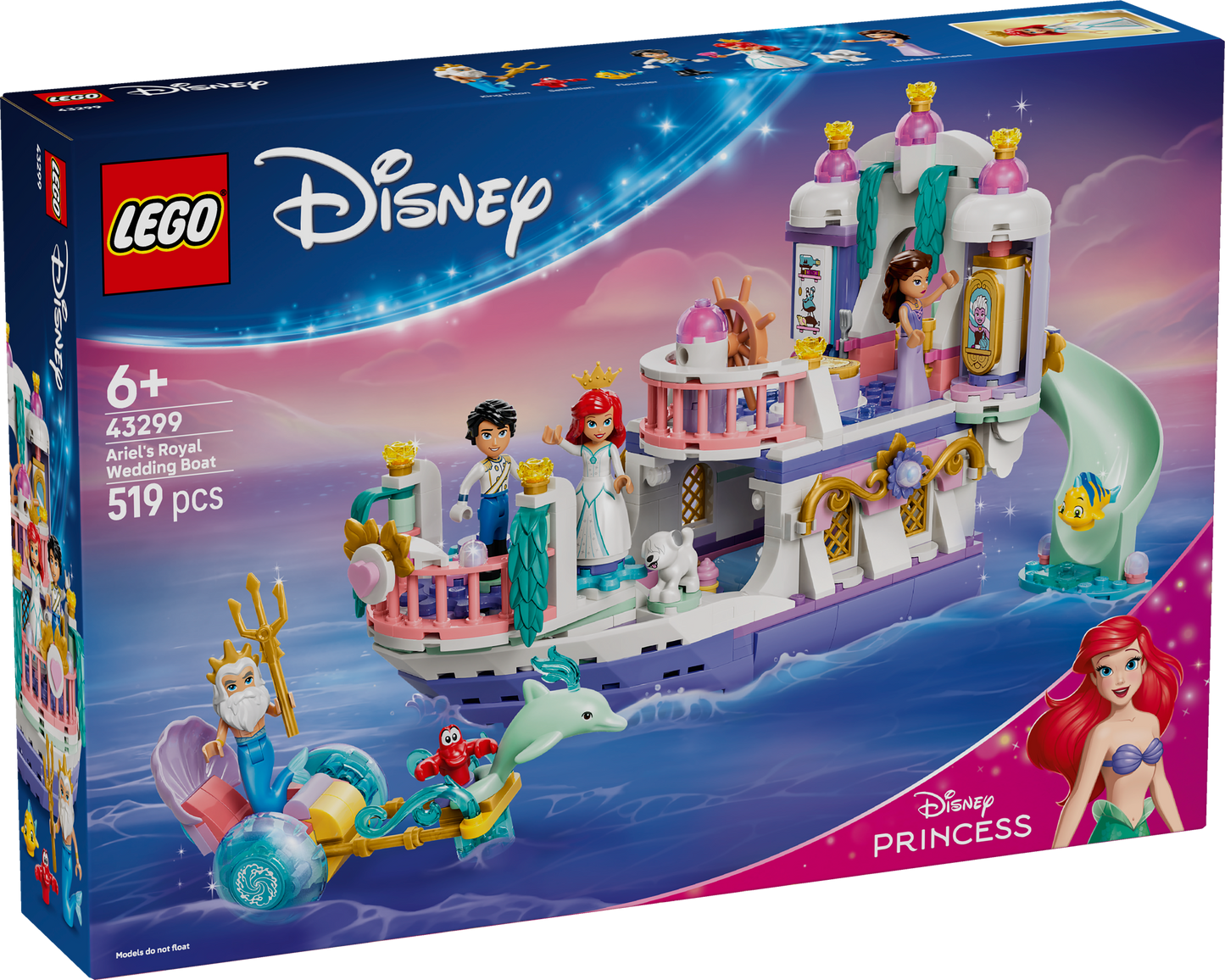 LEGO® | Disney: Ariel's Royal Wedding Boat (43299) - box front