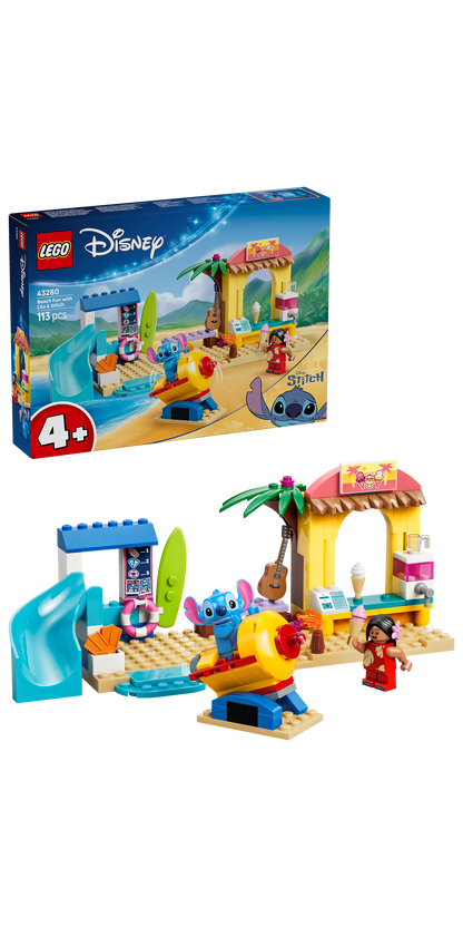 LEGO® | Disney: Beach Fun with Lilo & Stitch (43280) - box and product image