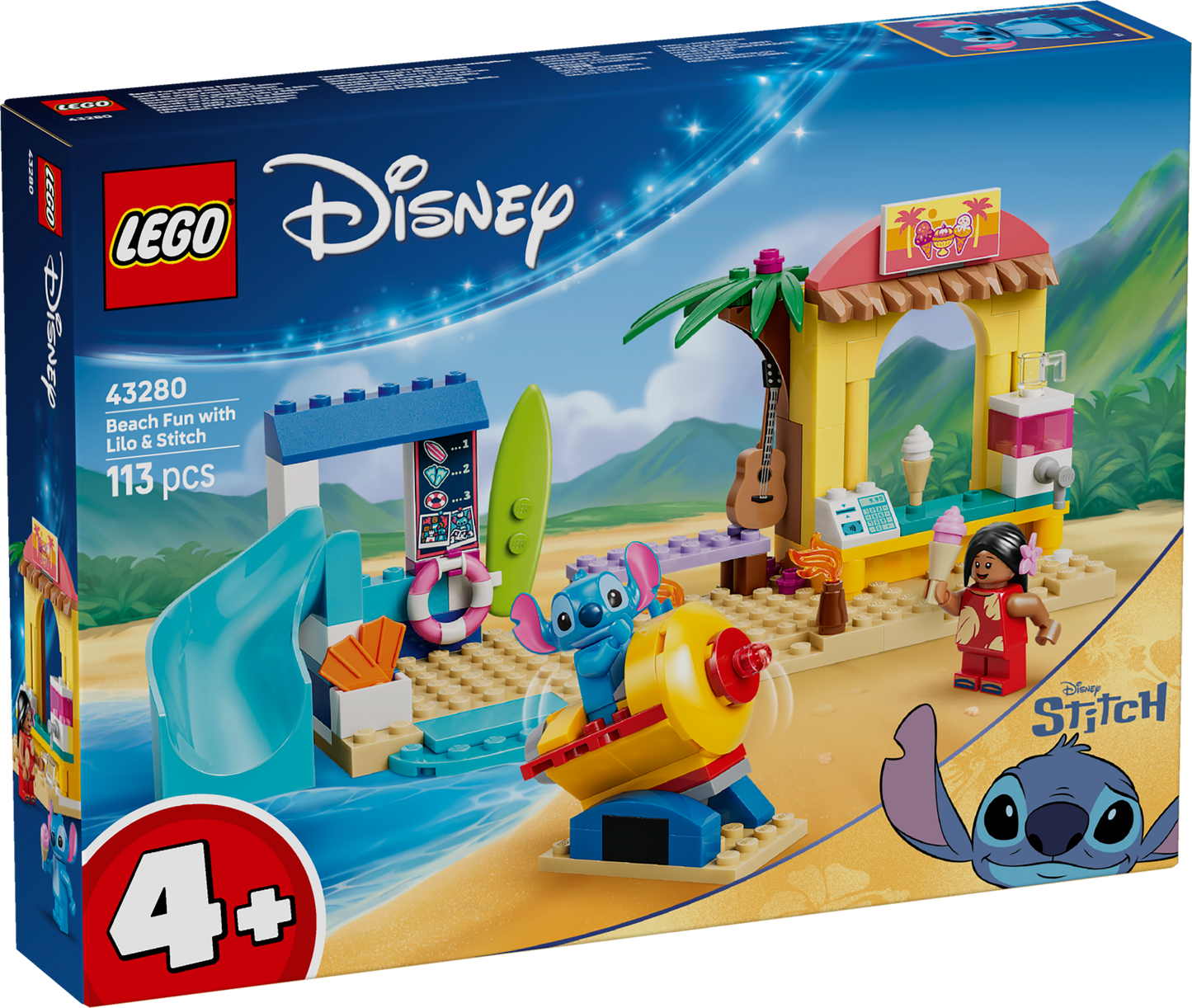LEGO® | Disney: Beach Fun with Lilo & Stitch (43280) - box front