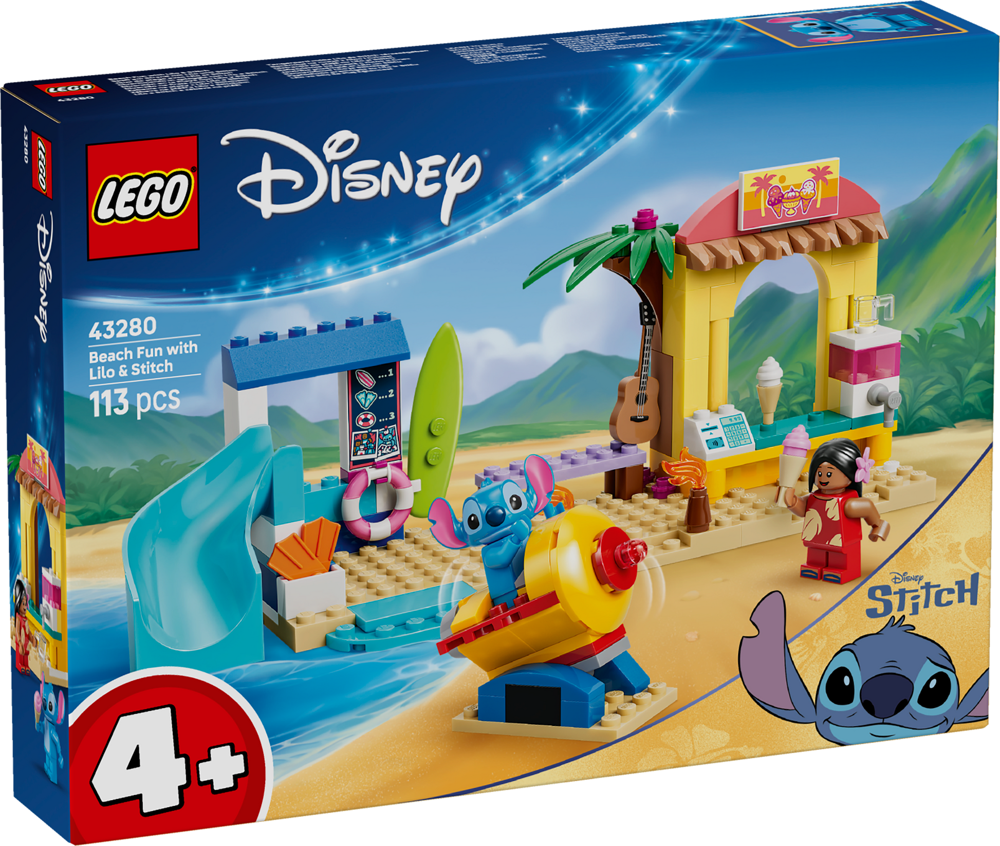 LEGO® | Disney: Beach Fun with Lilo & Stitch (43280) - box front