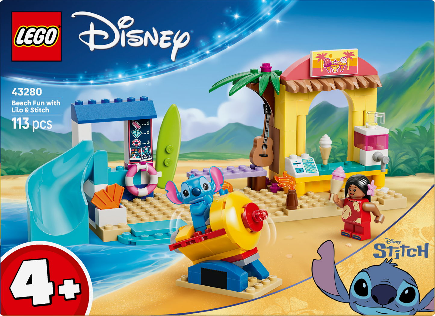 LEGO® | Disney: Beach Fun with Lilo & Stitch (43280) - box back