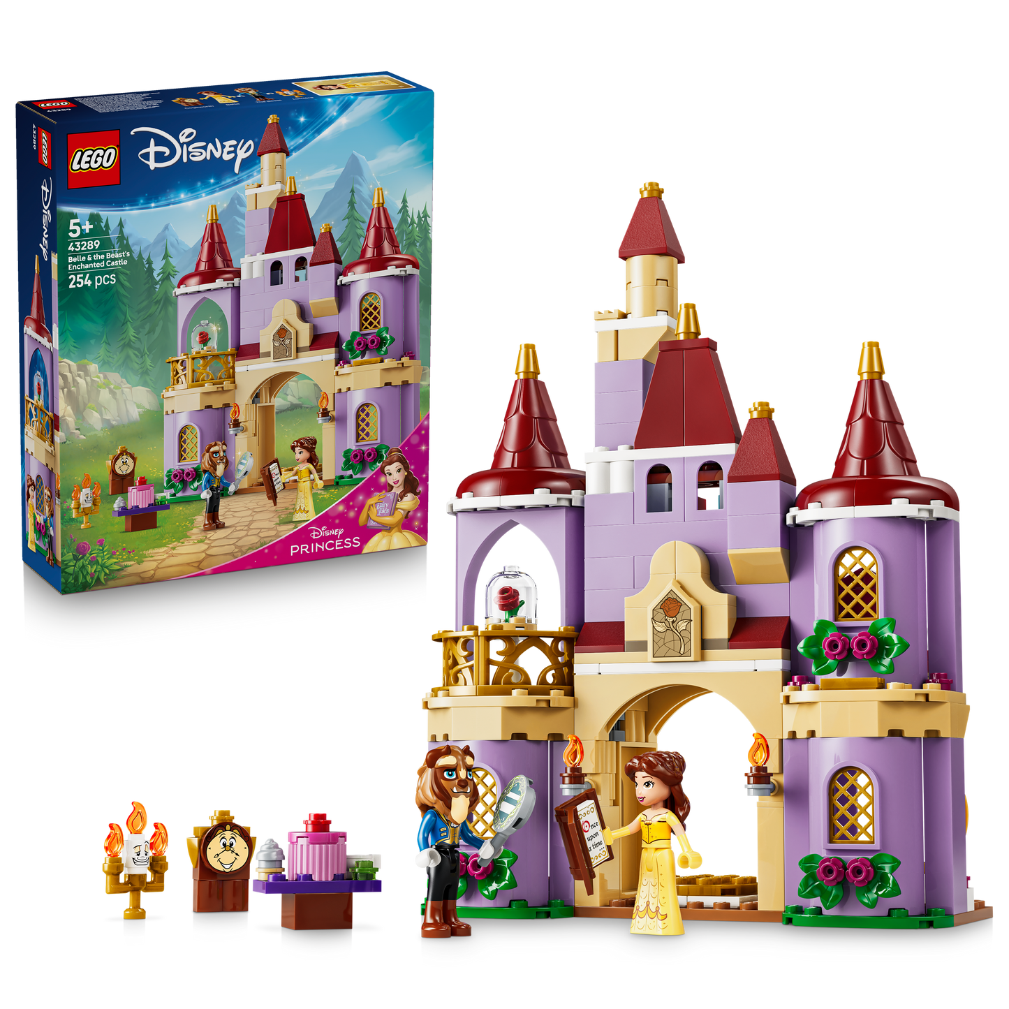 LEGO® | Disney: Belle & the Beast's Enchanted Castle (43289) - box and product image