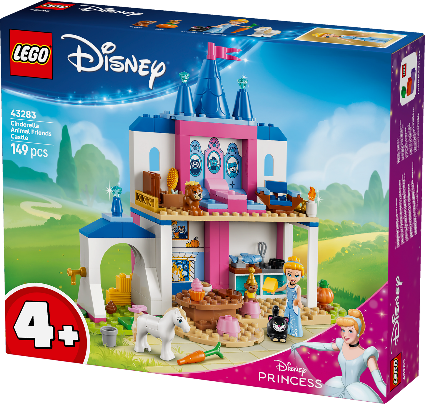 LEGO® | Disney: Cinderella Animal Friends Castle (43283) - box detail