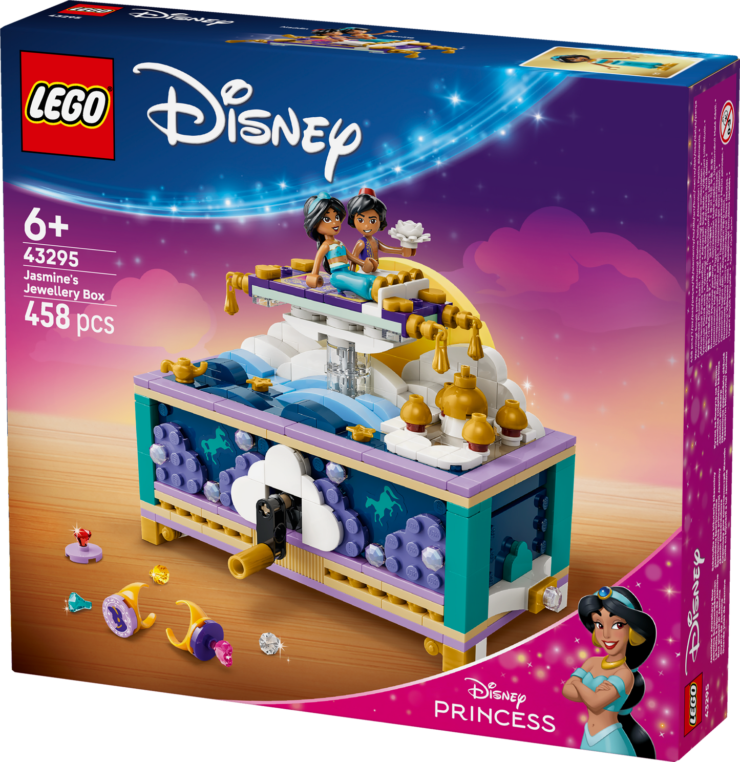 LEGO® | Disney: Jasmine's Jewelry Box (43295) - box detail