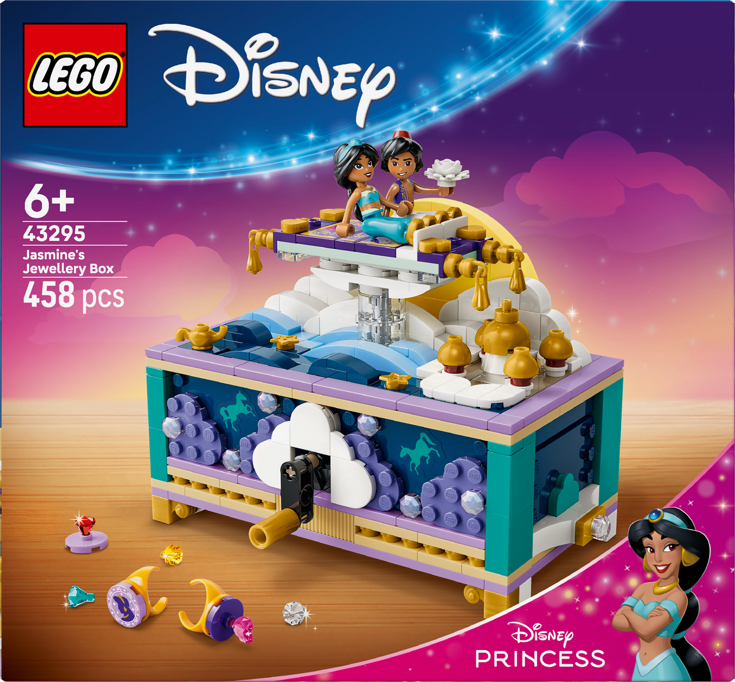LEGO® | Disney: Jasmine's Jewelry Box (43295) - box back