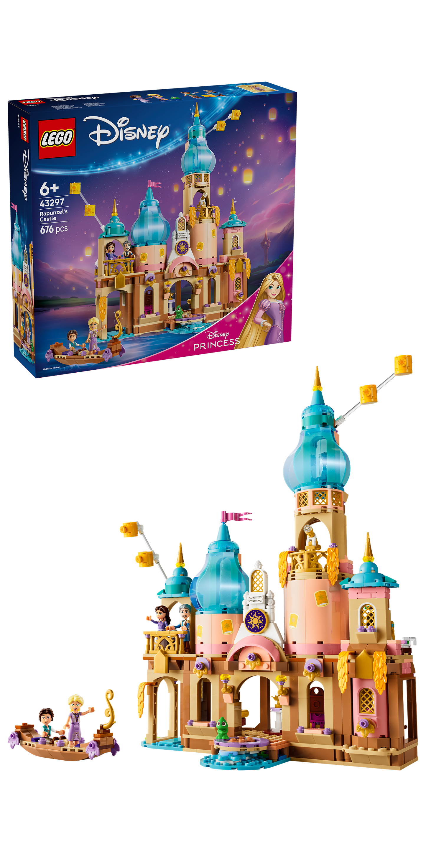 LEGO® | Disney: Rapunzel's Castle (43297) - box and product image