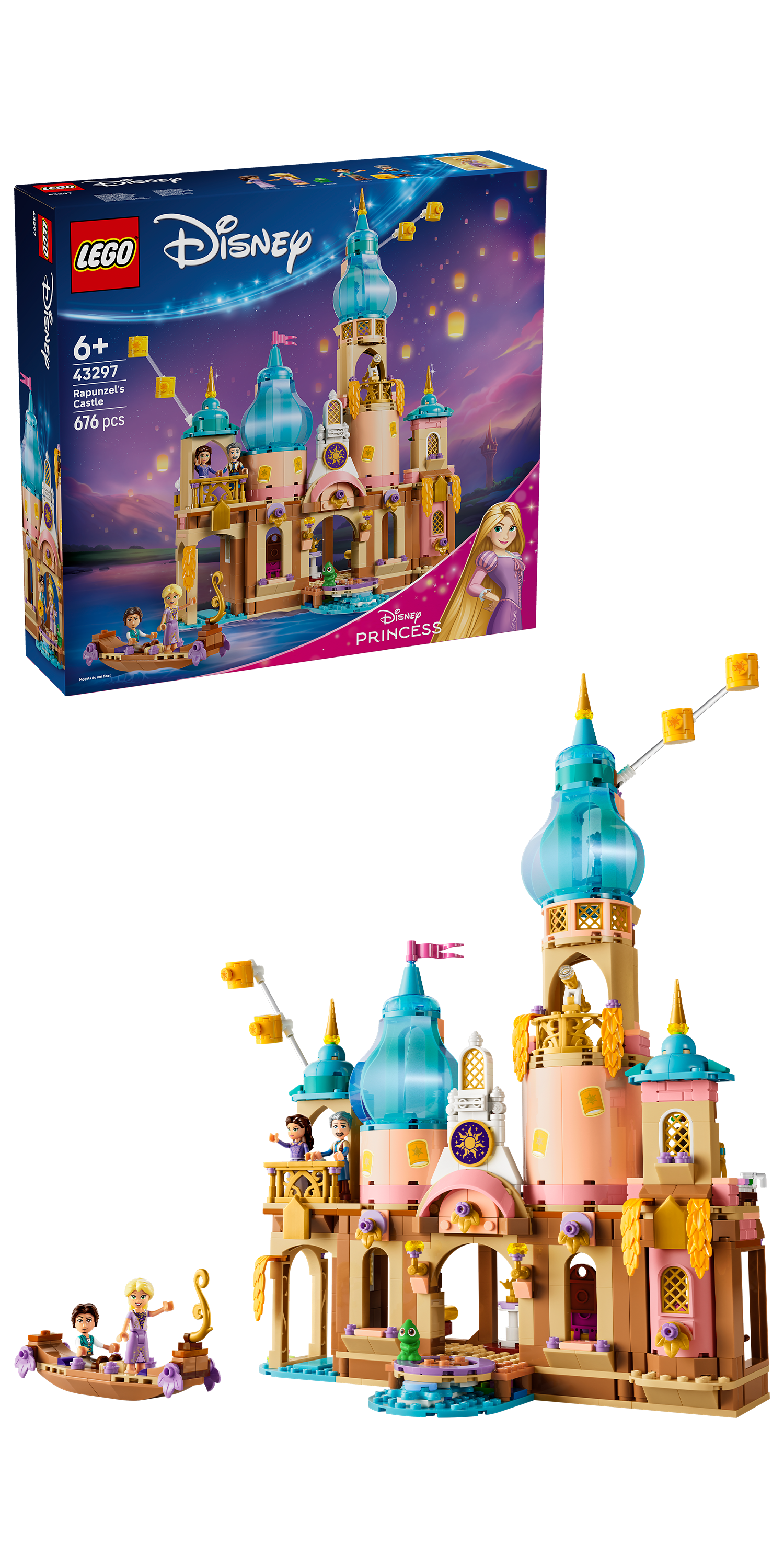 LEGO® | Disney: Rapunzel's Castle (43297) - box and product image