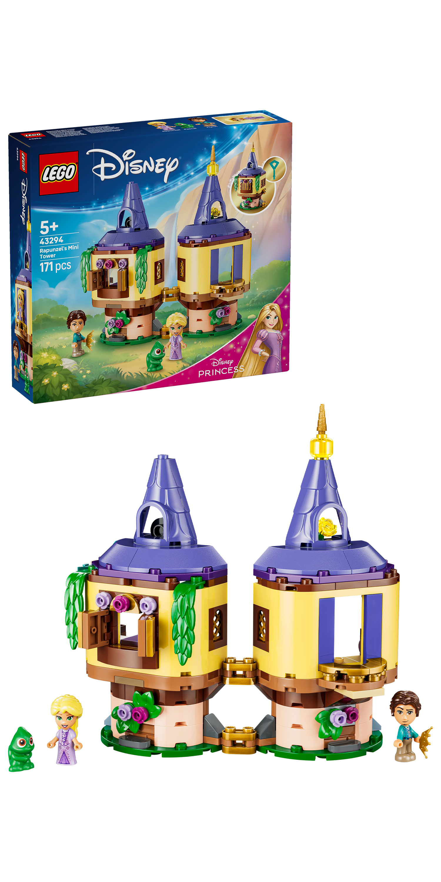 LEGO® | Disney: Rapunzel's Mini Tower (43294) - box and product image