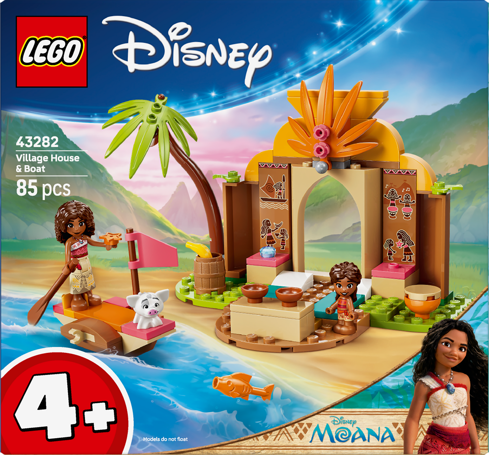 LEGO® | Disney: Village House & Boat (43282) - box back