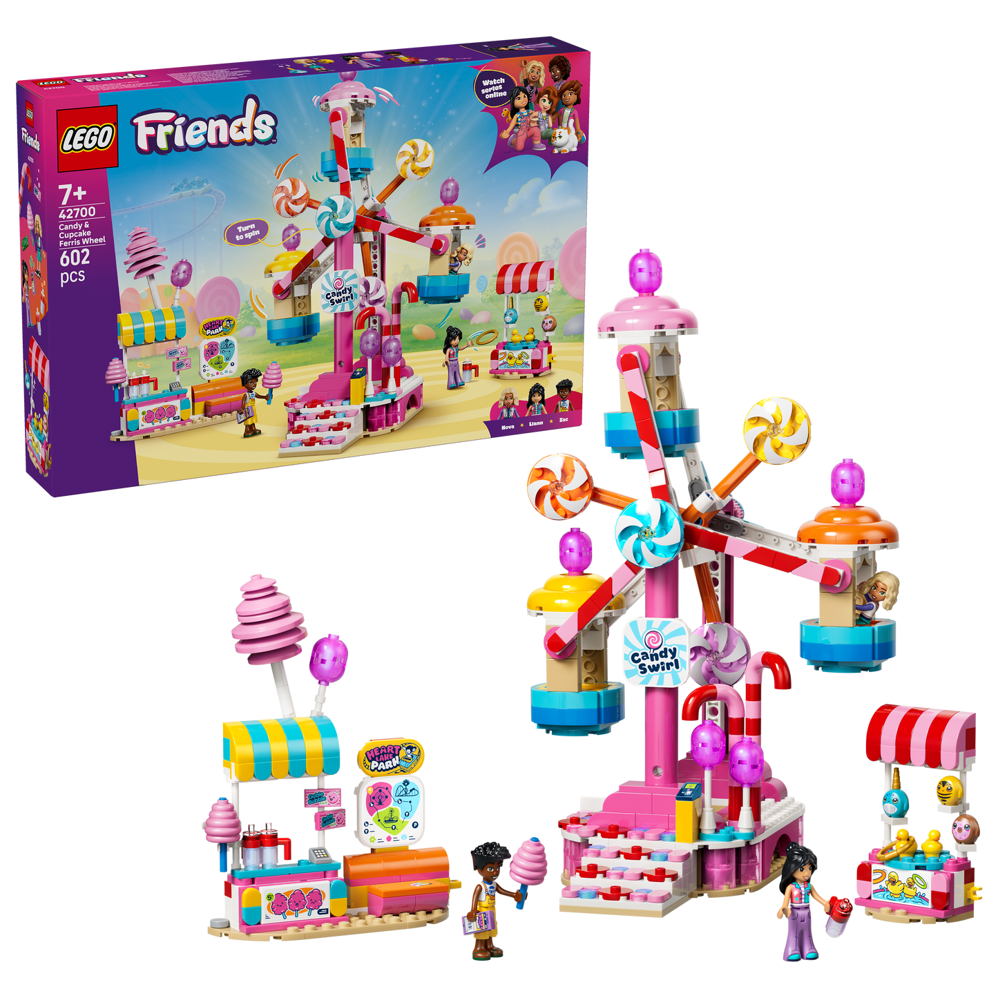 LEGO® | Friends: Candy & Cupcake Ferris Wheel (42700) - box and product image