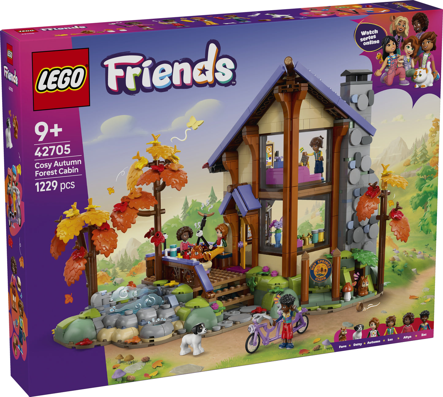 LEGO® | Friends: Cozy Fall Forest Cabin (42705) - box front