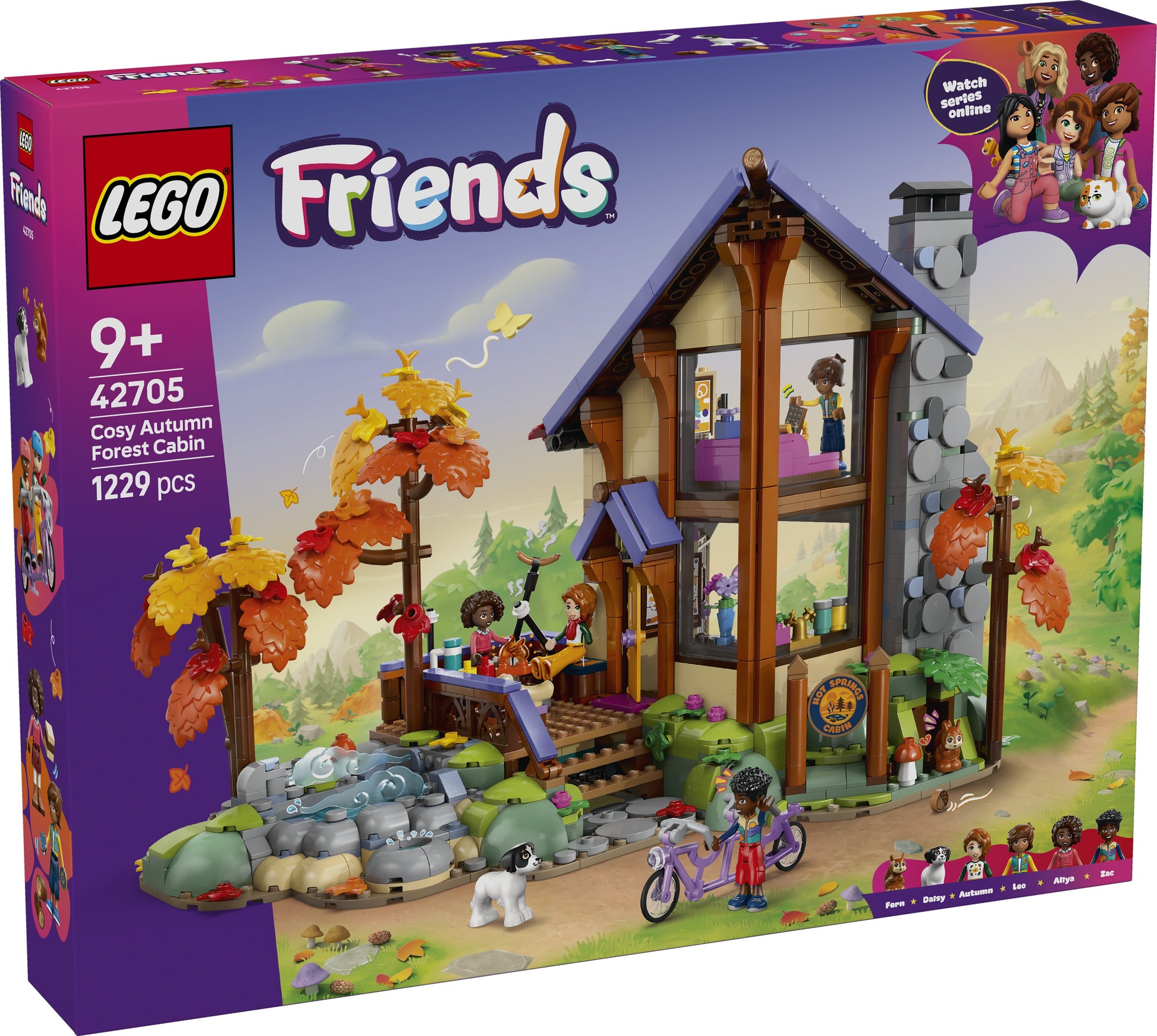 LEGO® | Friends: Cozy Fall Forest Cabin (42705) - box front