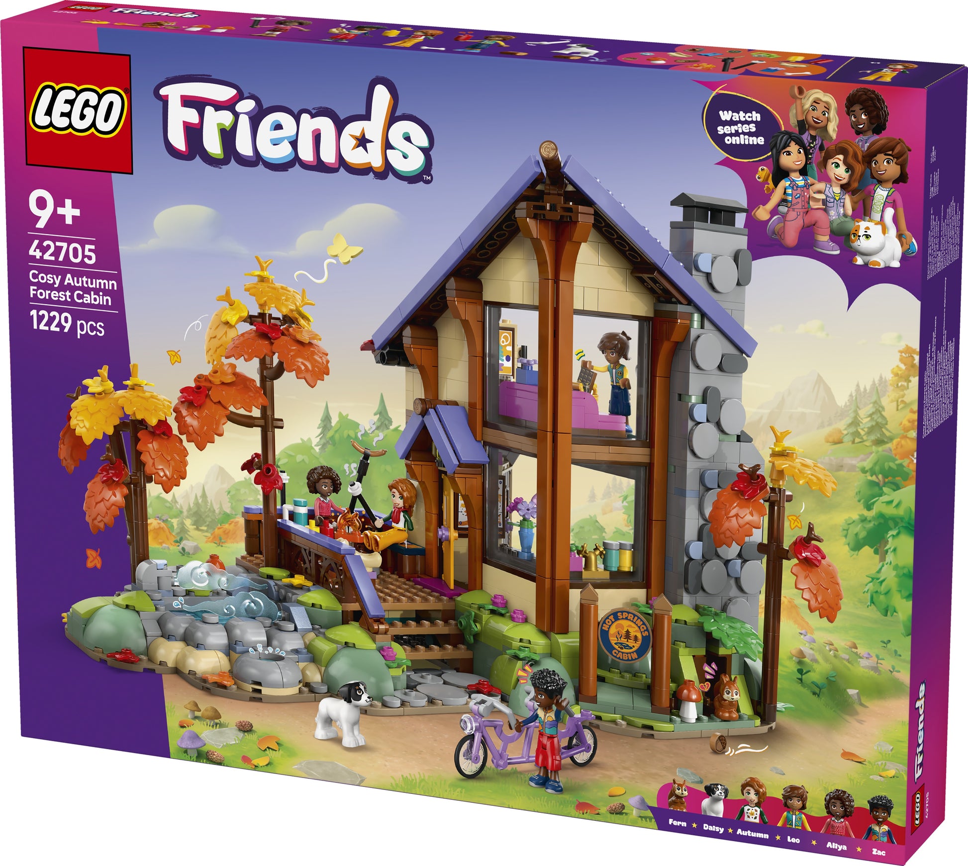 LEGO® | Friends: Cozy Fall Forest Cabin (42705) - box detail
