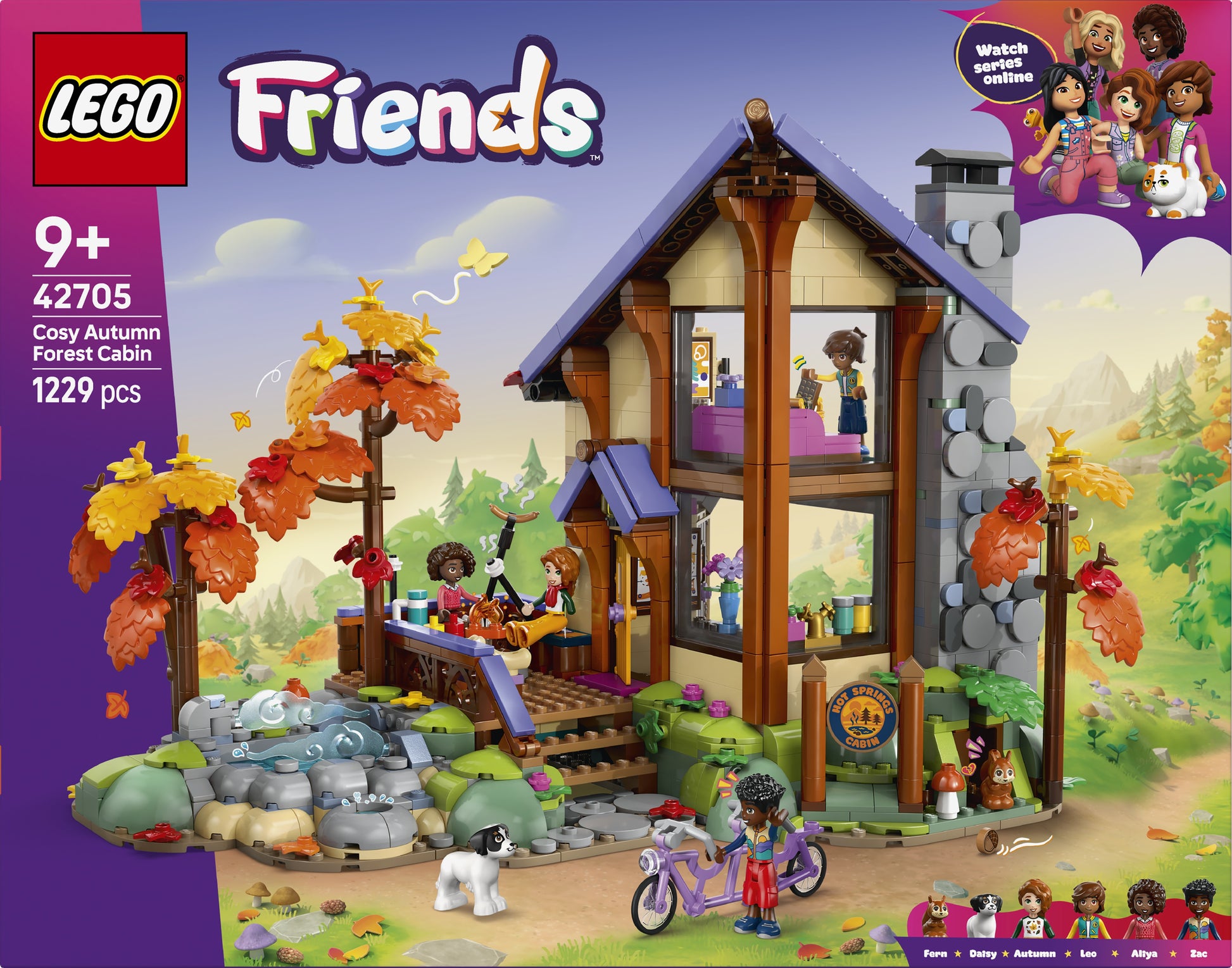 LEGO® | Friends: Cozy Fall Forest Cabin (42705) - box back