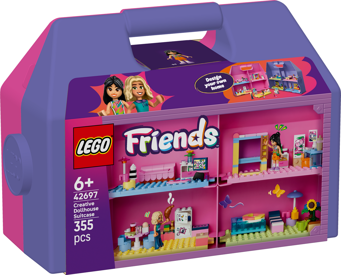 LEGO® | Friends: Creative Dollhouse Suitcase (42697) - box front