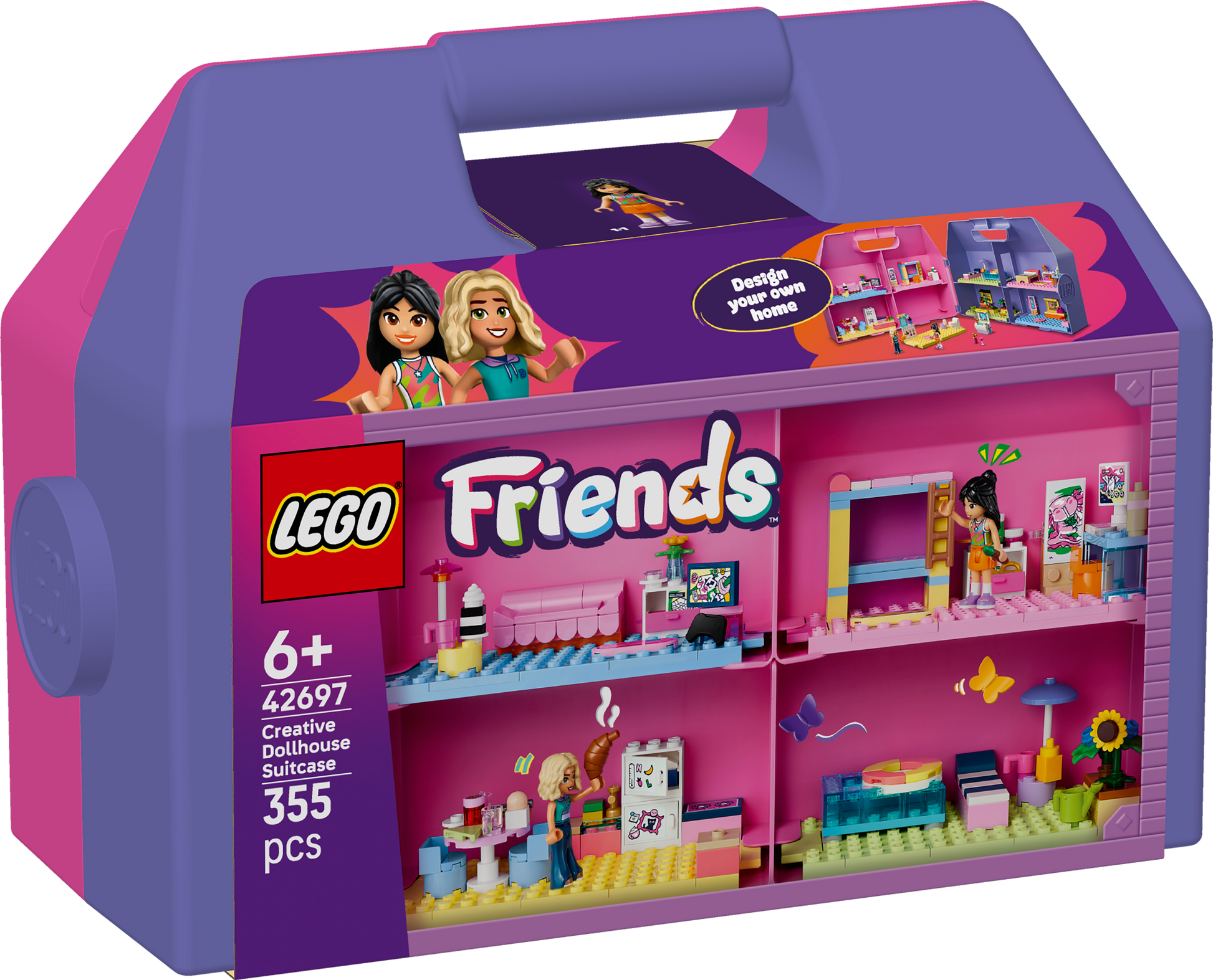 LEGO® | Friends: Creative Dollhouse Suitcase (42697) - box front