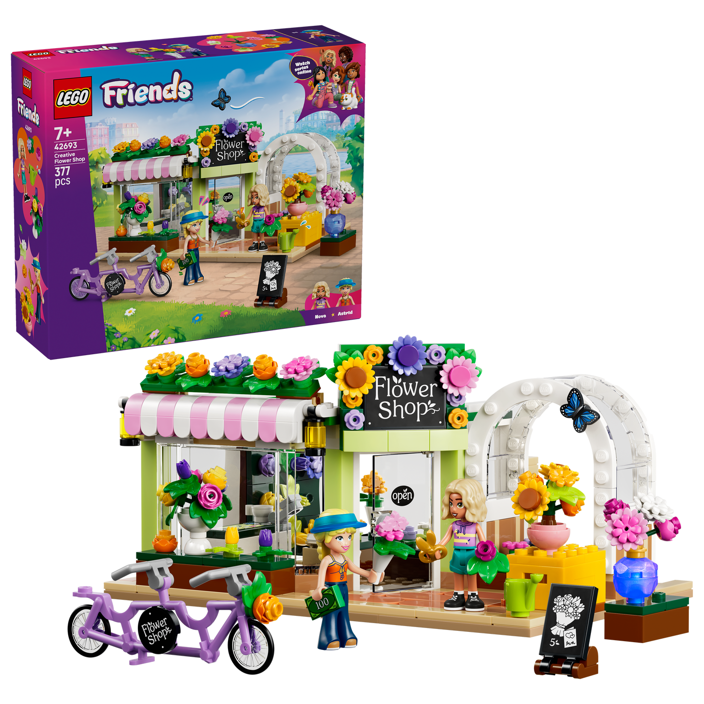 LEGO® | Friends: Creative Flower Shop (42693) - box and product image