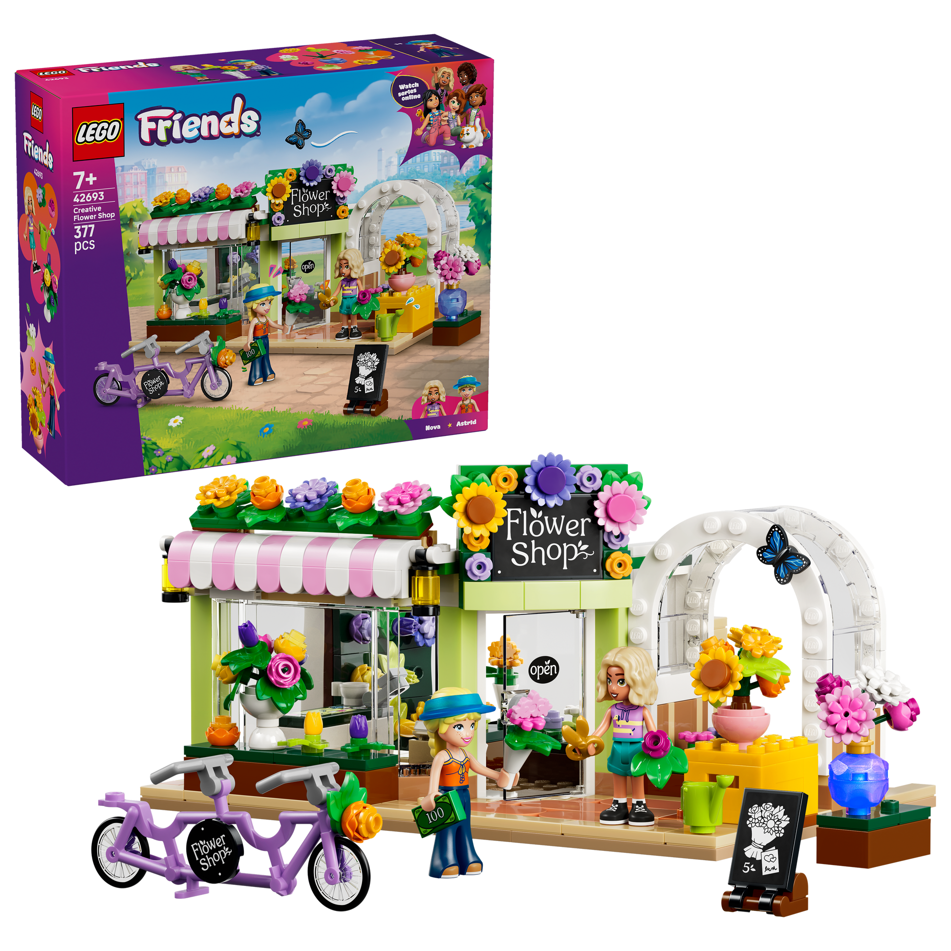 LEGO® | Friends: Creative Flower Shop (42693) - box and product image