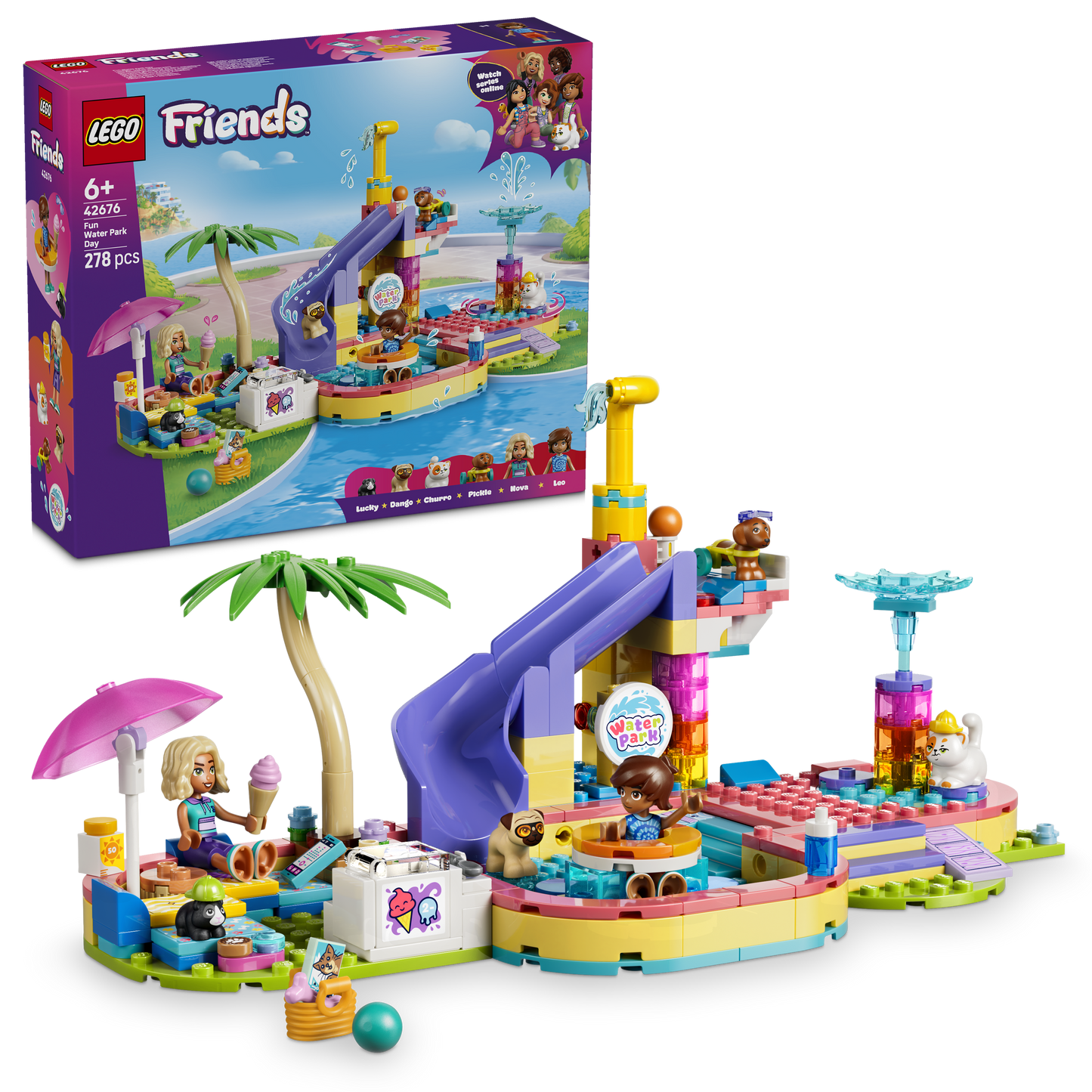 LEGO® | Friends: Fun Water Park Day (42676) - box and product image