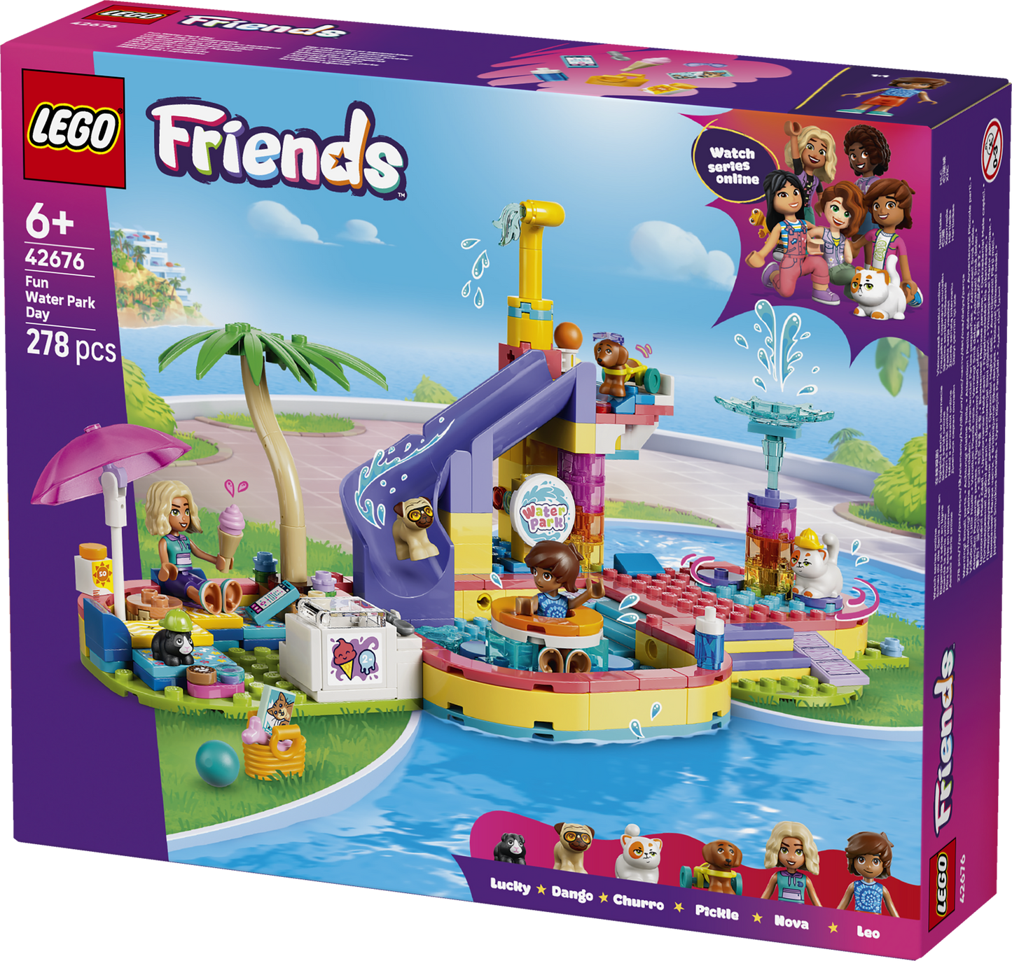 LEGO® | Friends: Fun Water Park Day (42676) - box detail