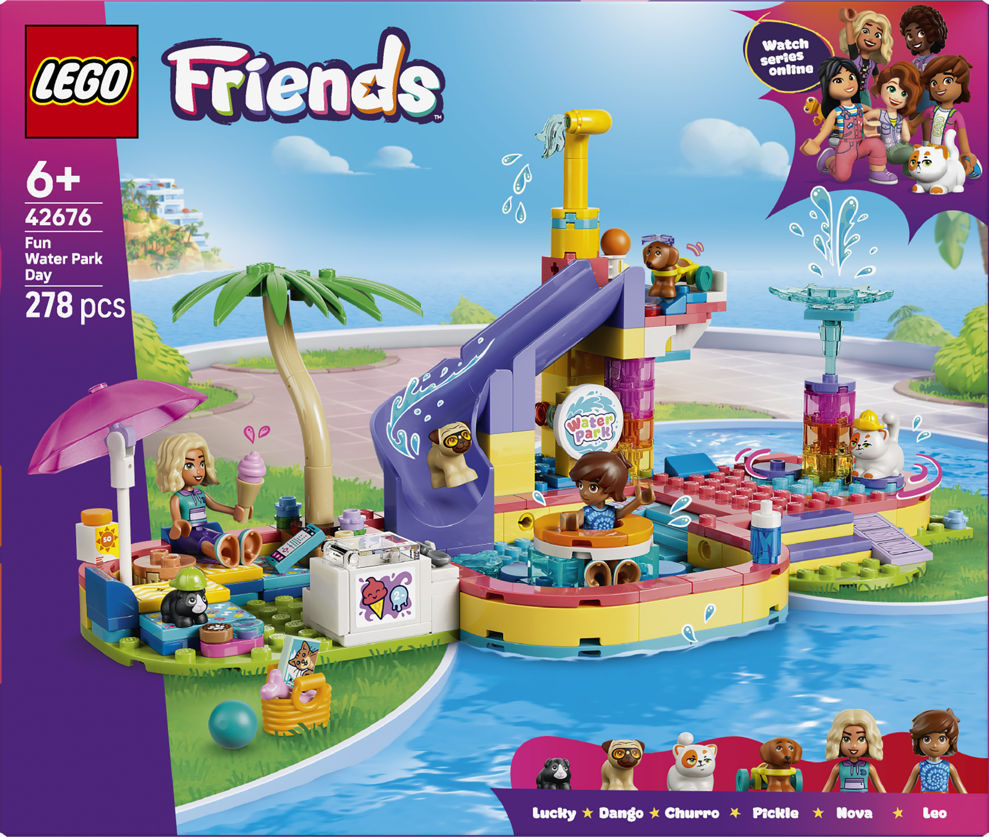 LEGO® | Friends: Fun Water Park Day (42676) - box back