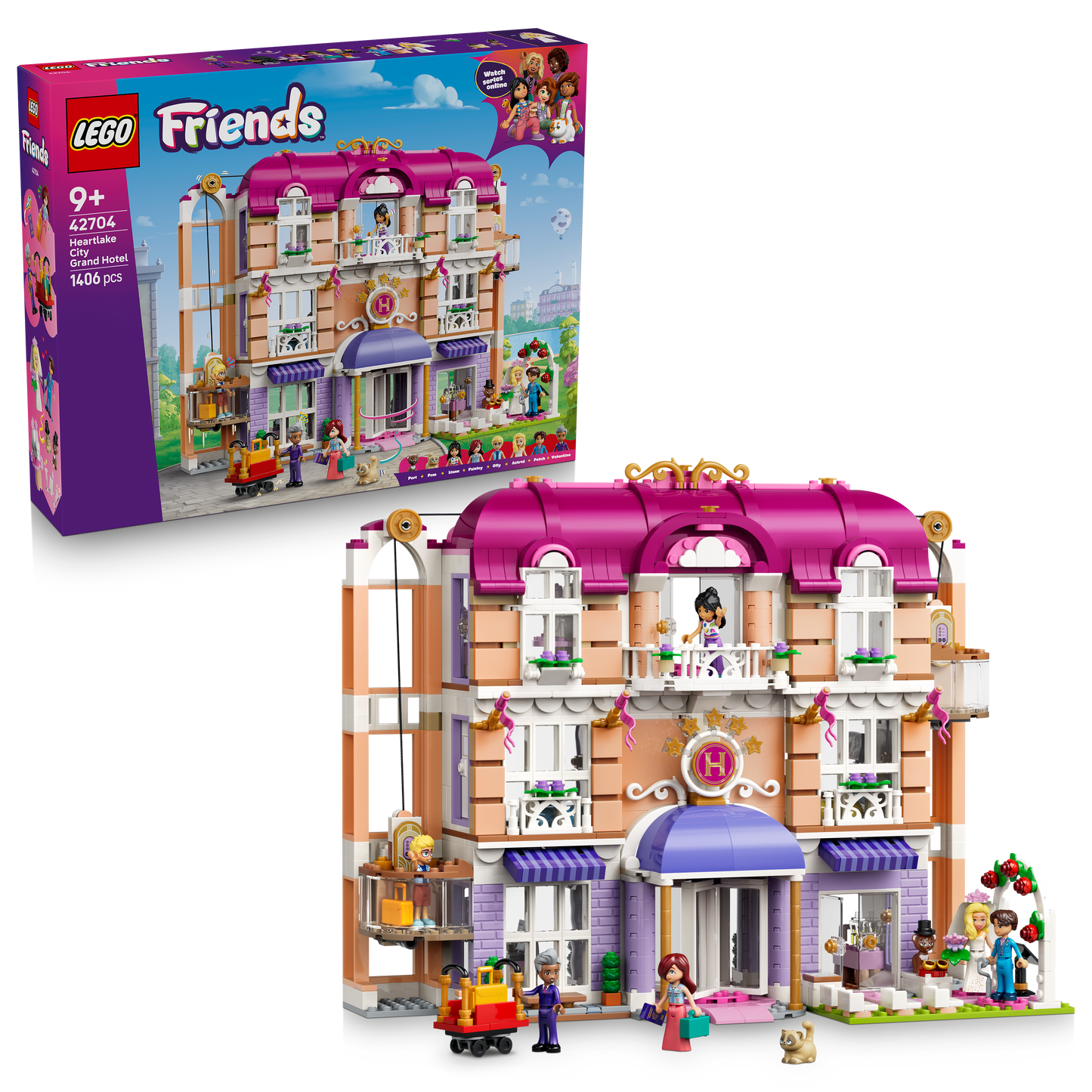 LEGO® | Friends: Heartlake City Grand Hotel (42704) - box and product image