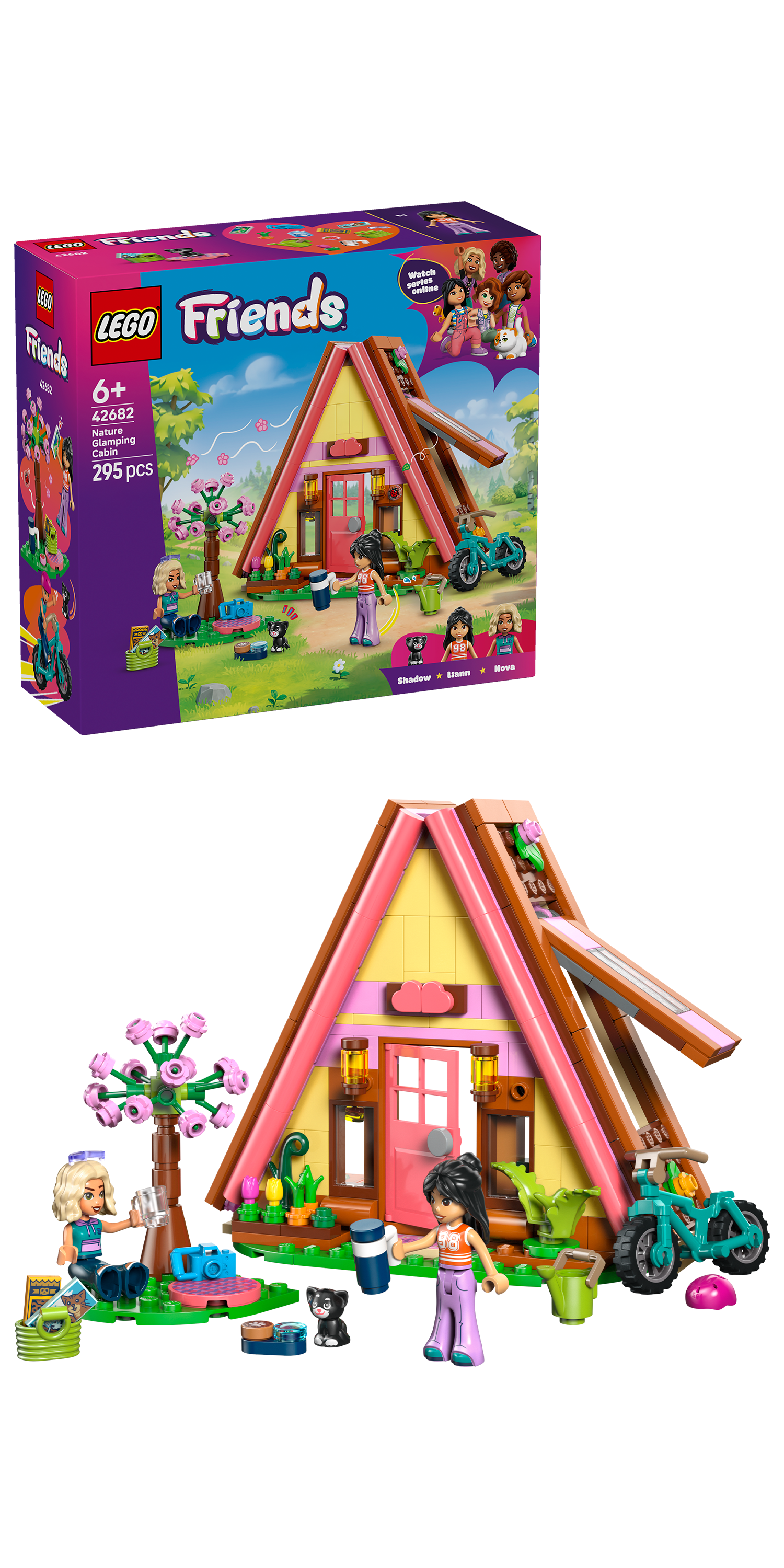 LEGO® | Friends: Nature Glamping Cabin (42682) - box and product image