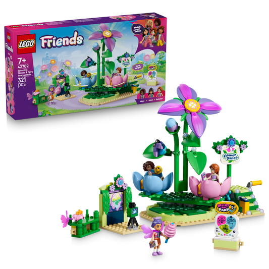 LEGO® | Friends: Spinning Flower & Fairy Teacup Ride (42702) - box and product image