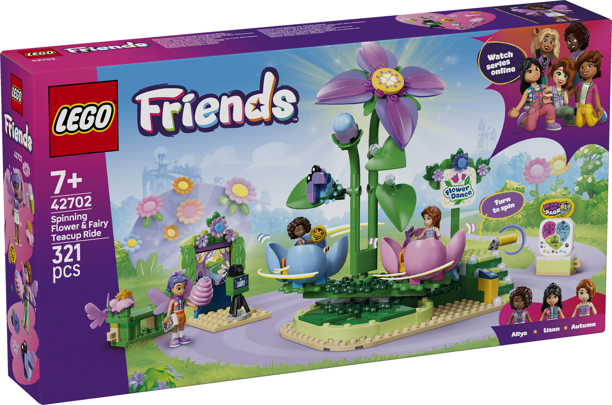 LEGO® | Friends: Spinning Flower & Fairy Teacup Ride (42702) - box front