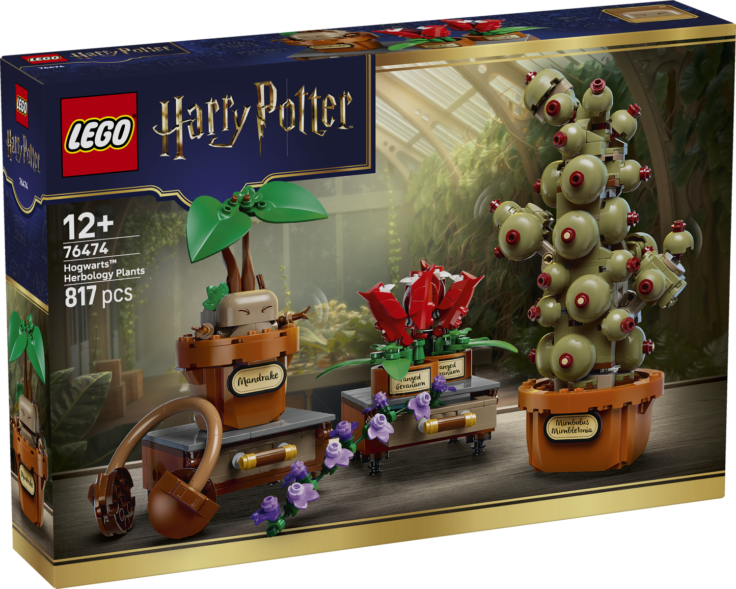LEGO® | Harry Potter: Hogwarts Herbology Plants (76474) - box front