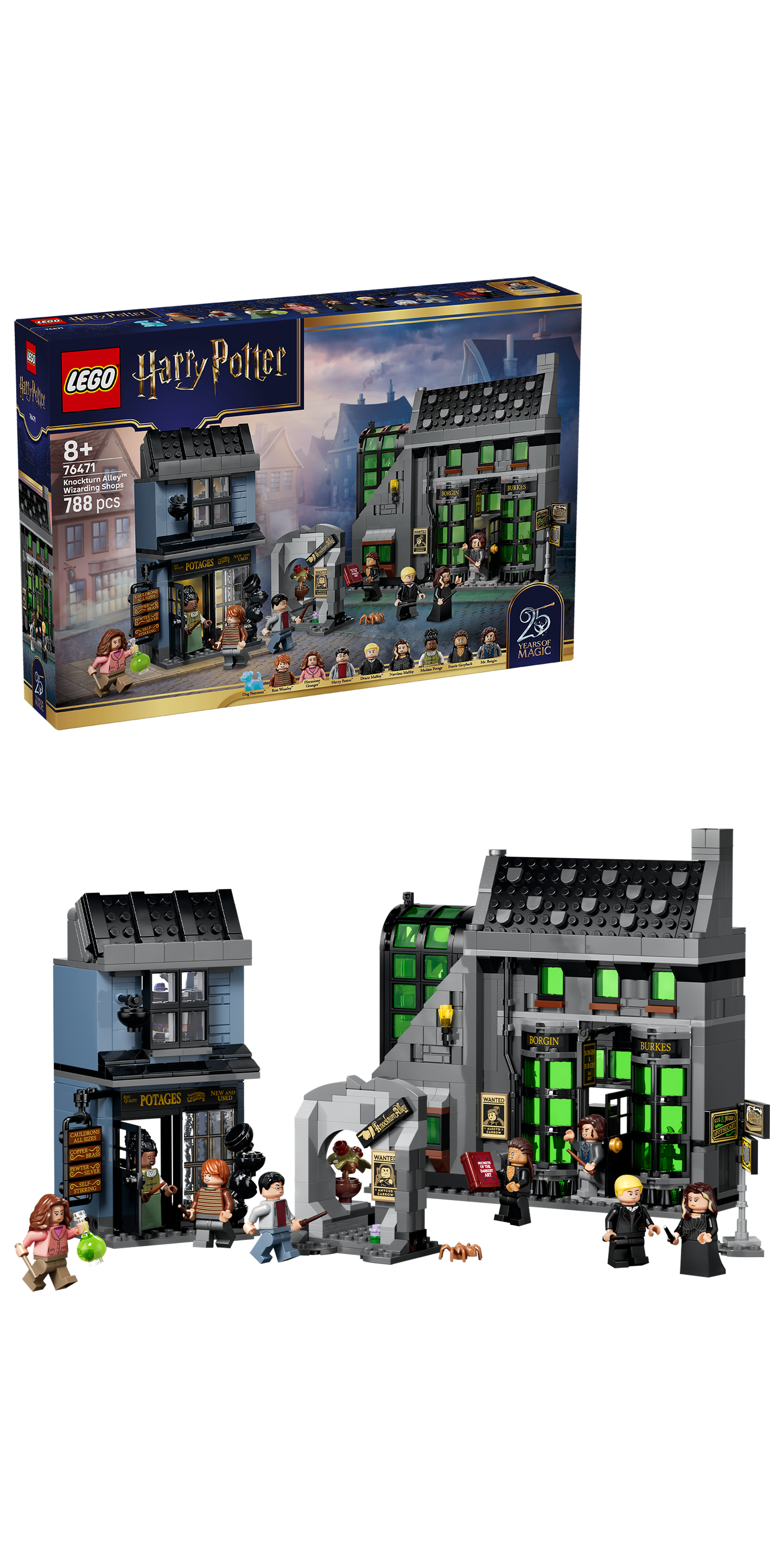 LEGO® | Harry Potter: Knockturn Alley Wizarding Shops (76471) - box and product image