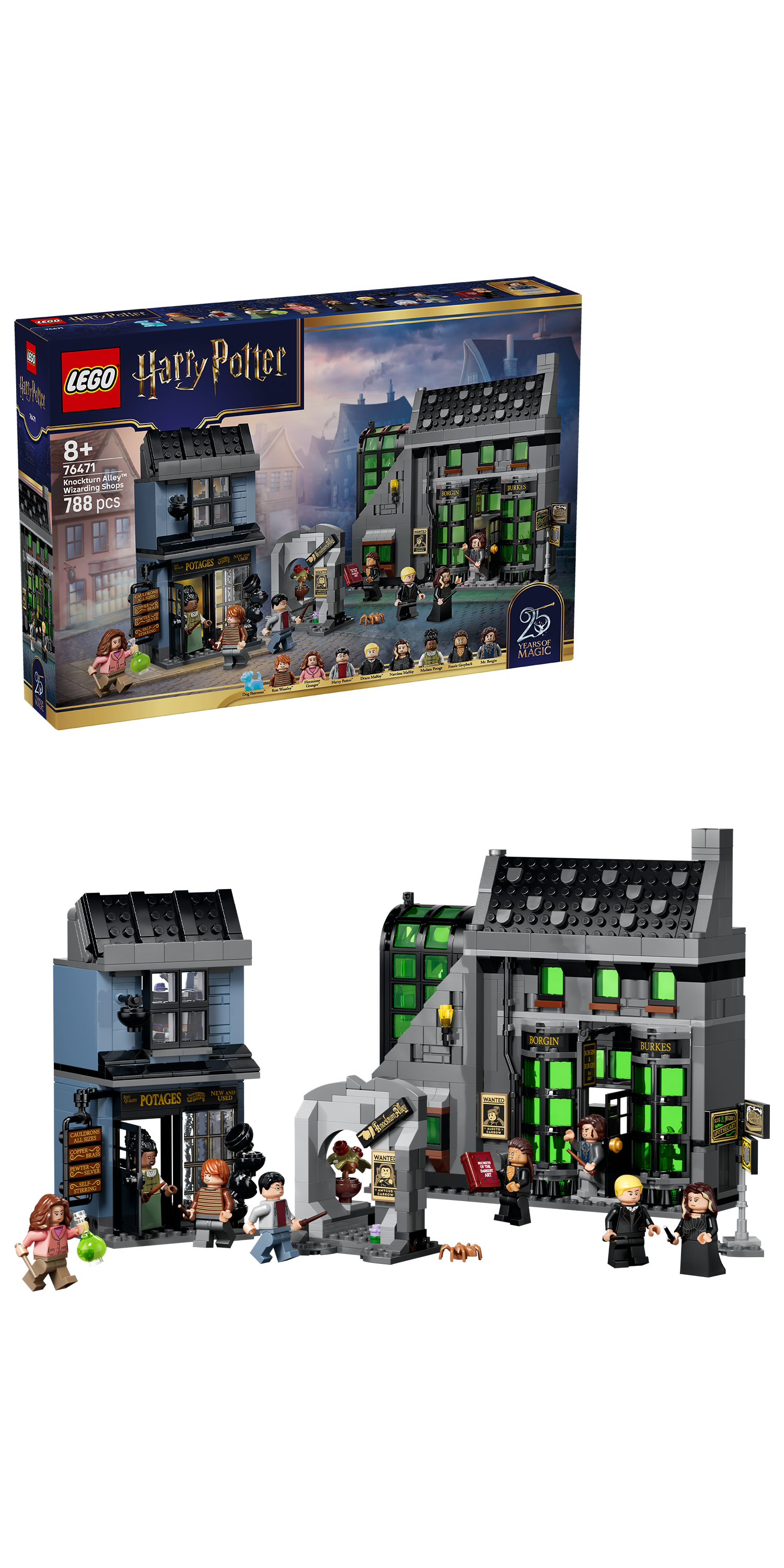 LEGO® | Harry Potter: Knockturn Alley Wizarding Shops (76471) - box and product image