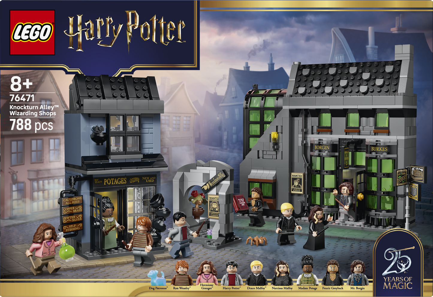 LEGO® | Harry Potter: Knockturn Alley Wizarding Shops (76471) - box back