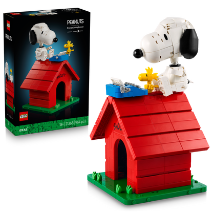 LEGO® | Ideas: Peanuts: Snoopy's Doghouse (21368) - box and product image