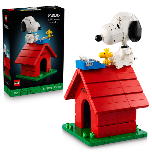 LEGO® | Ideas: Peanuts: Snoopy's Doghouse (21368) - box and product image