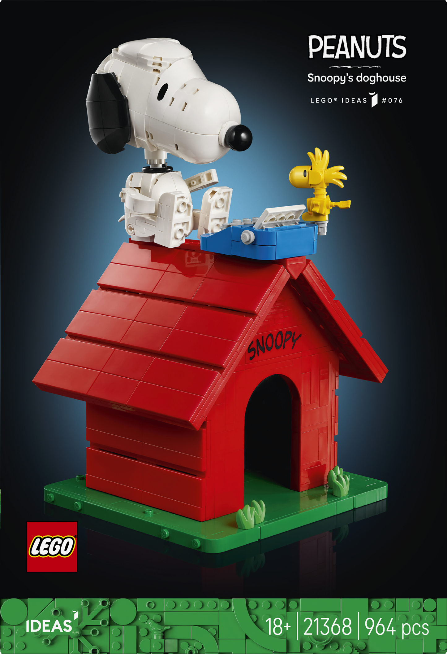 LEGO® | Ideas: Peanuts: Snoopy's Doghouse (21368) - box back