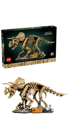LEGO® | Jurassic World: Dinosaur Fossils: Triceratops (77985) - box and product image