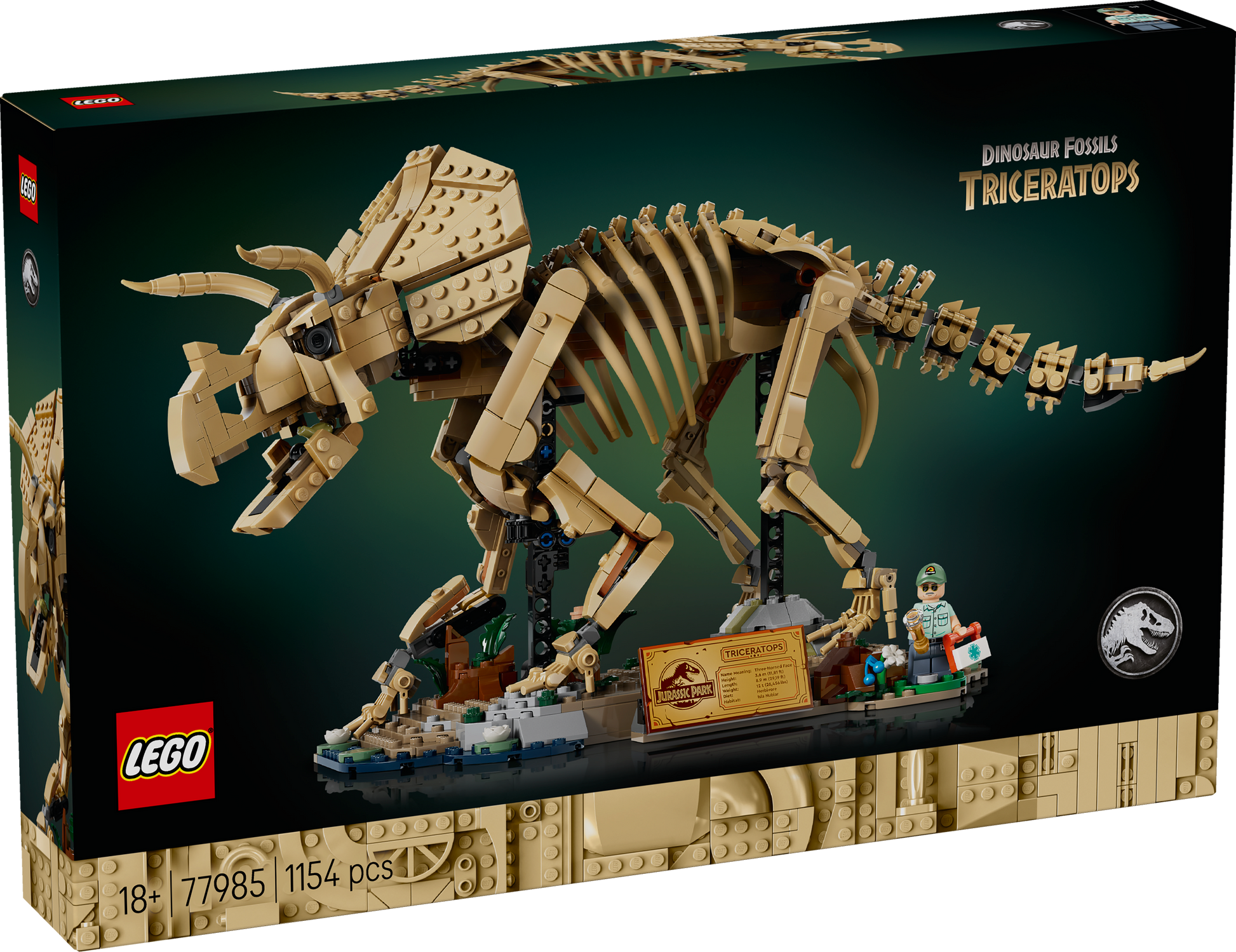 LEGO® | Jurassic World: Dinosaur Fossils: Triceratops (77985) - box front