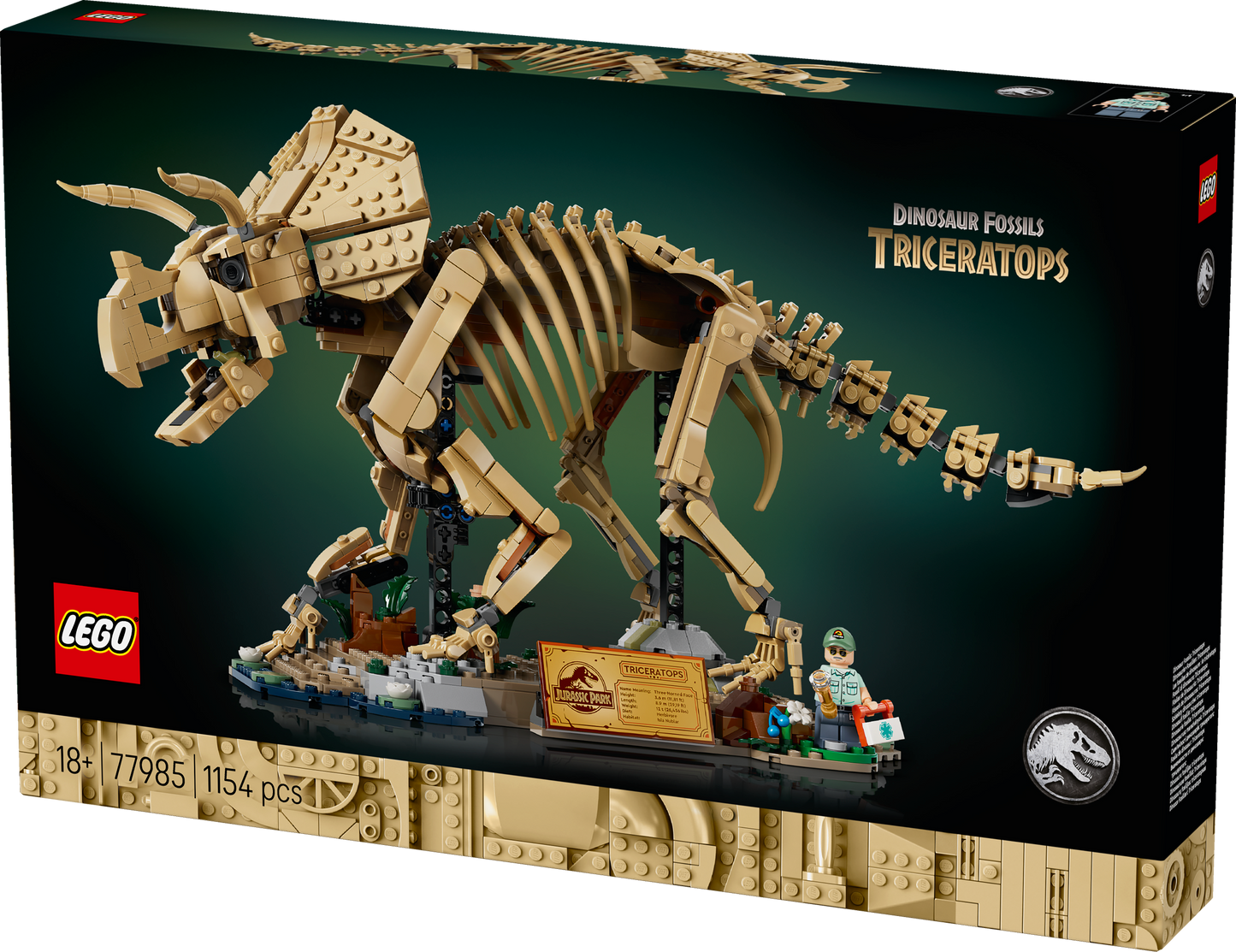 LEGO® | Jurassic World: Dinosaur Fossils: Triceratops (77985) - box detail