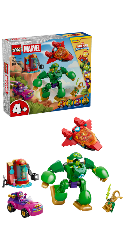 LEGO® | Marvel: Loki vs. Team Iron Man (11211) - box and product image