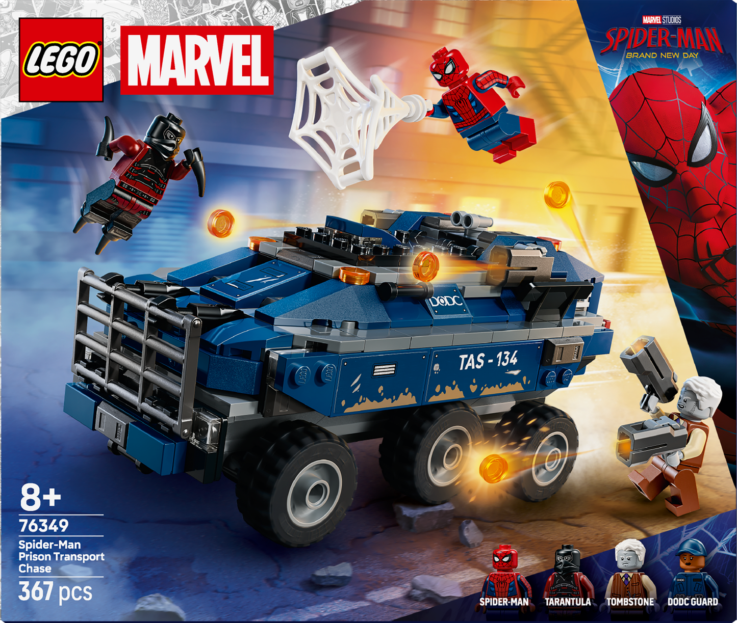 LEGO® | Marvel: Spider-Man Prison Transport Chase (76349) - box back
