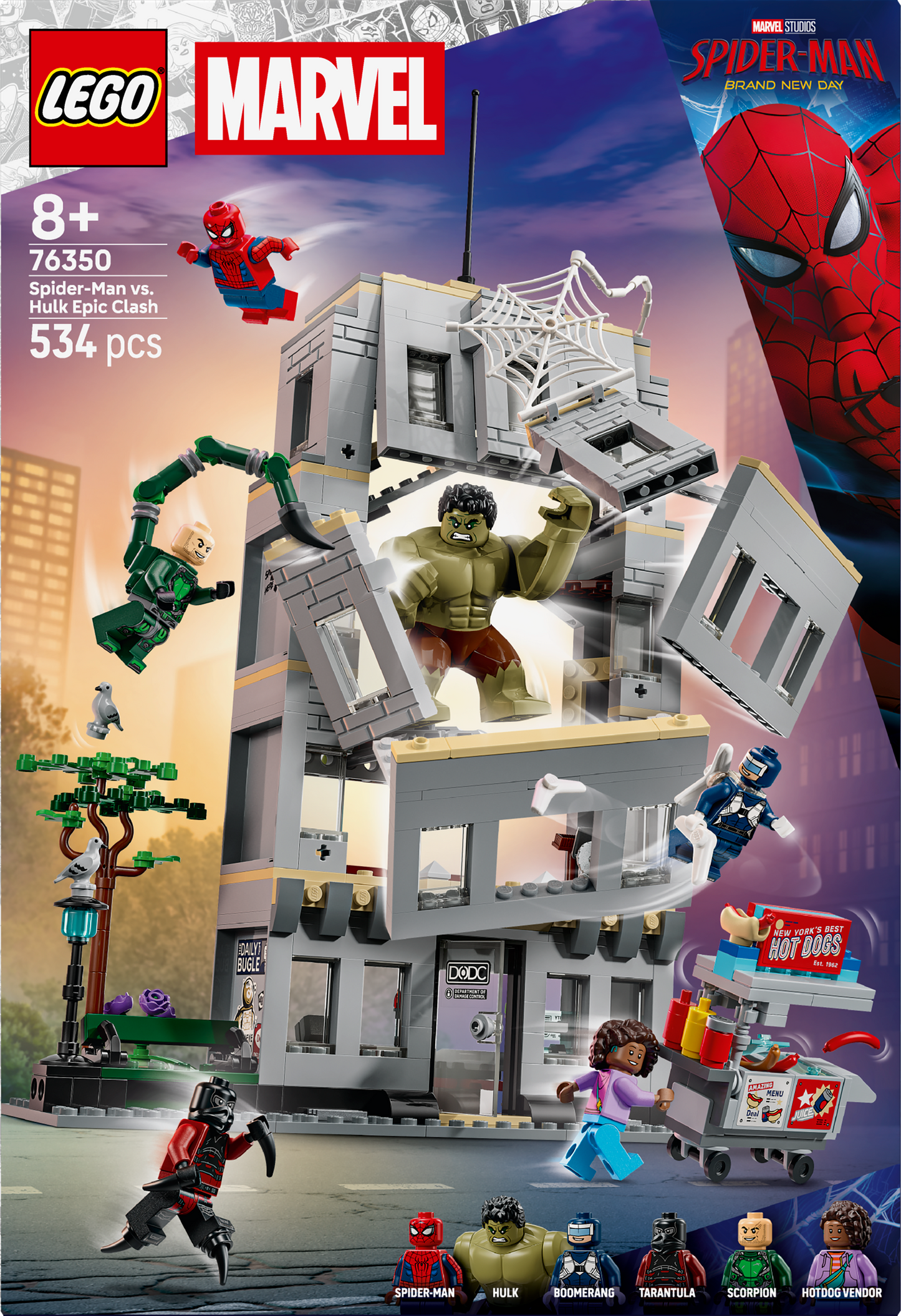 LEGO® | Marvel: Spider-Man vs. Hulk Epic Clash (76350) - box back
