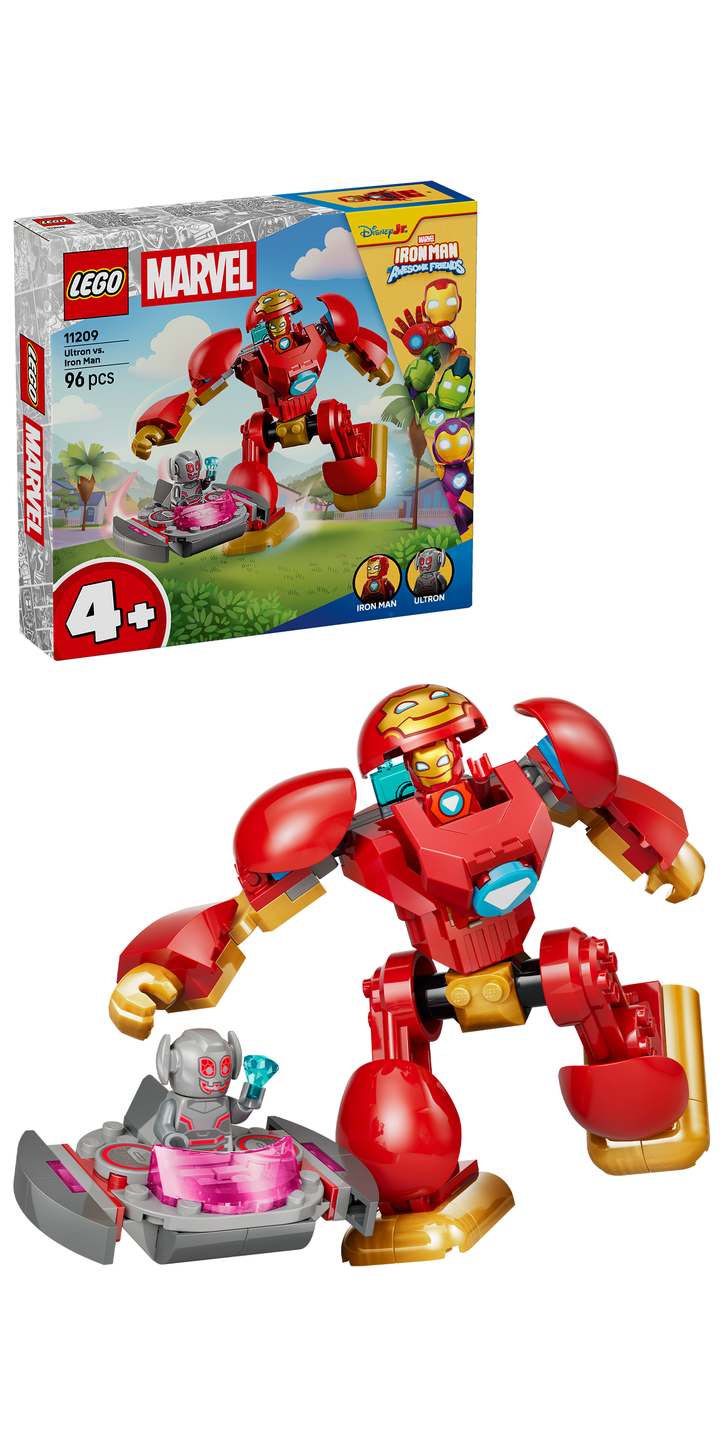 LEGO® | Marvel: Ultron vs. Iron Man (11209) - box and product image